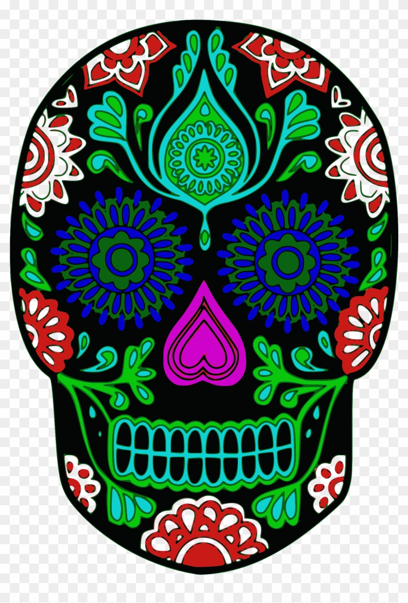 28 Collection Of Day Of The Dead Skull Clipart - Dia De Los Muertos Adelaide - Png Download #2225