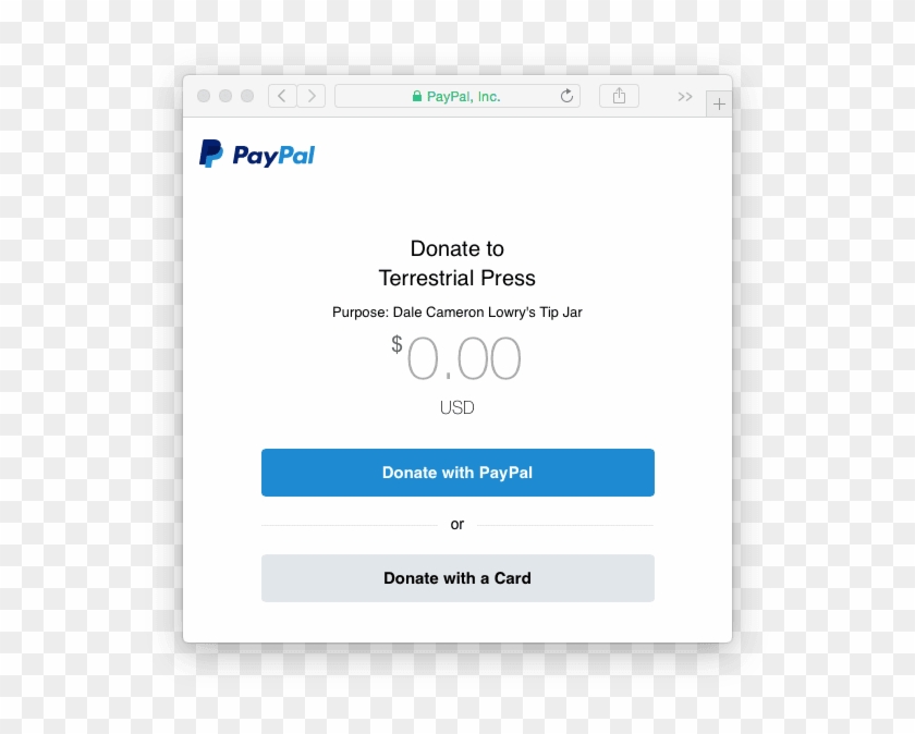 Donate To Terrestrial Press - Paypal Clipart #2532