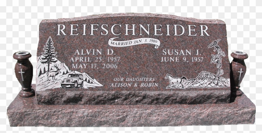 Slant Headstones - Headstone Clipart #2694