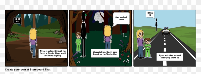 Slender Man Last Chapter - Cartoon Clipart