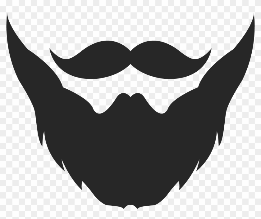 Barba Png - Moustache And Beard Logo Clipart #2849