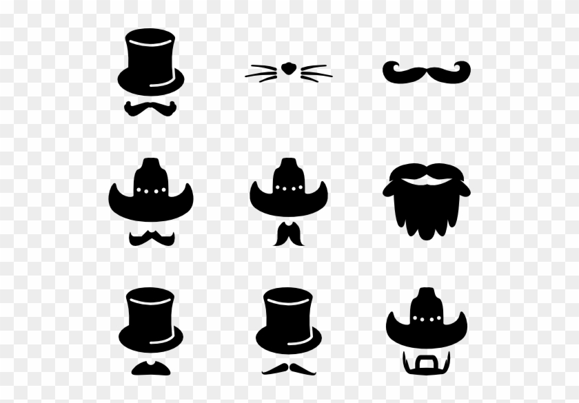 Moustaches - Costume Icon Clipart