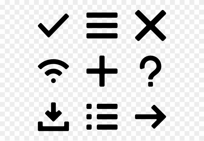 Flat Lines - Lines Icons Transparent Clipart #2917
