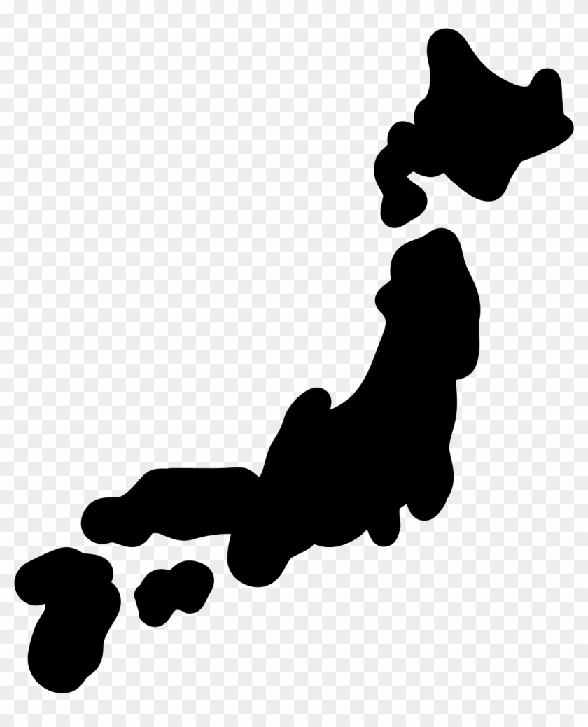 Picture Royalty Free Library Map Silhouette - Japan Map Icon Png Clipart