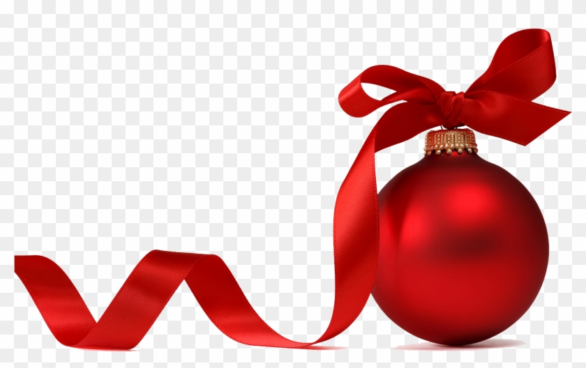 This Giveaway Is Open To U - Christmas Ball With Ribbon Clipart #3075