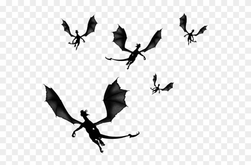 Flying Dragon Png Pic Png Mart - Transparent Dragon Flying Silhouette Clipart #327