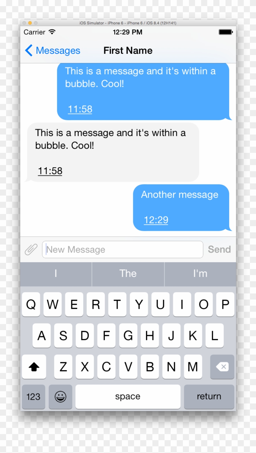 Enter Image Description Here - Jsqmessagesviewcontroller Timestamp Clipart