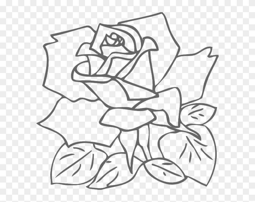 How To Set Use Outline Rose Icon Png Clipart #3436