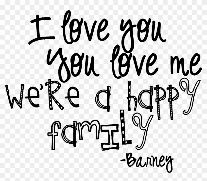 Family Word Art Png - Love You You Love Me We Re A Happy F Clipart
