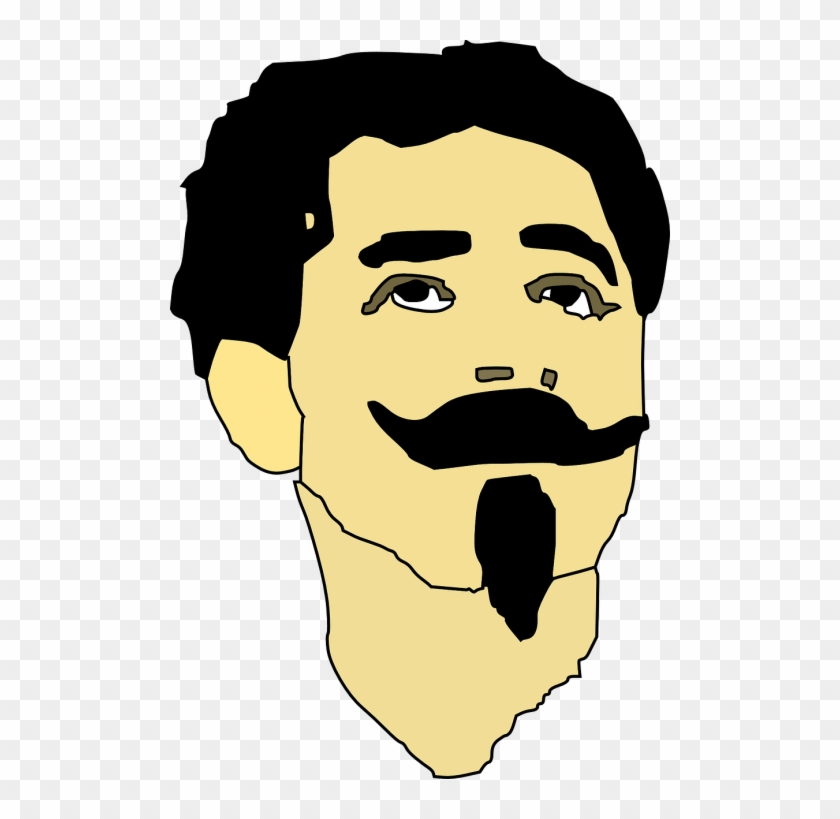 Cartoon Guy With Mustache Clipart
