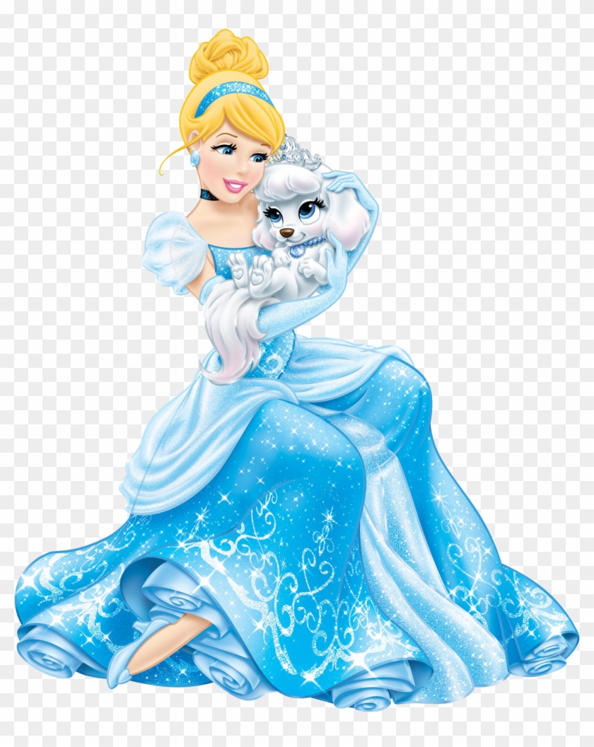 Disney Princess Cinderella With Cute Puppy Transparent - Disney Princess Clipart Transparent - Png Download #3673