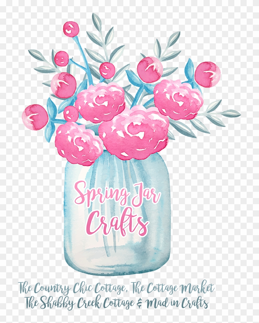 Banner Library Library No Bake Tagalong Parfaits In - Spring Watercolor Flowers Printable Clipart