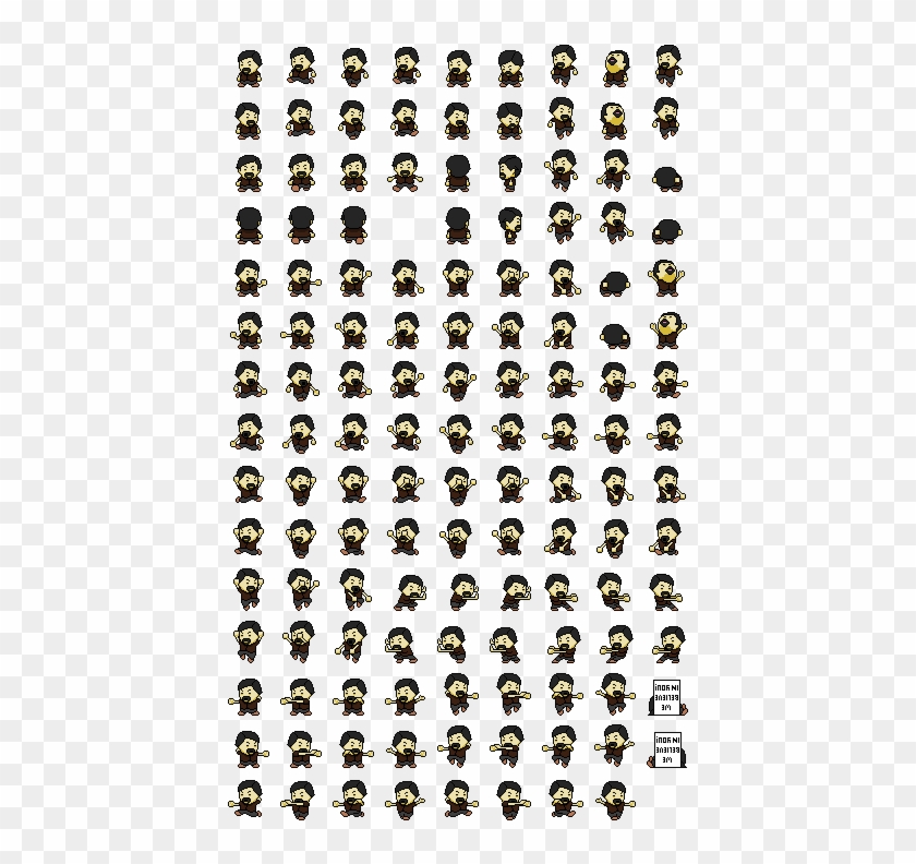 Goatee Http - Pushing Sprite Sheet Clipart