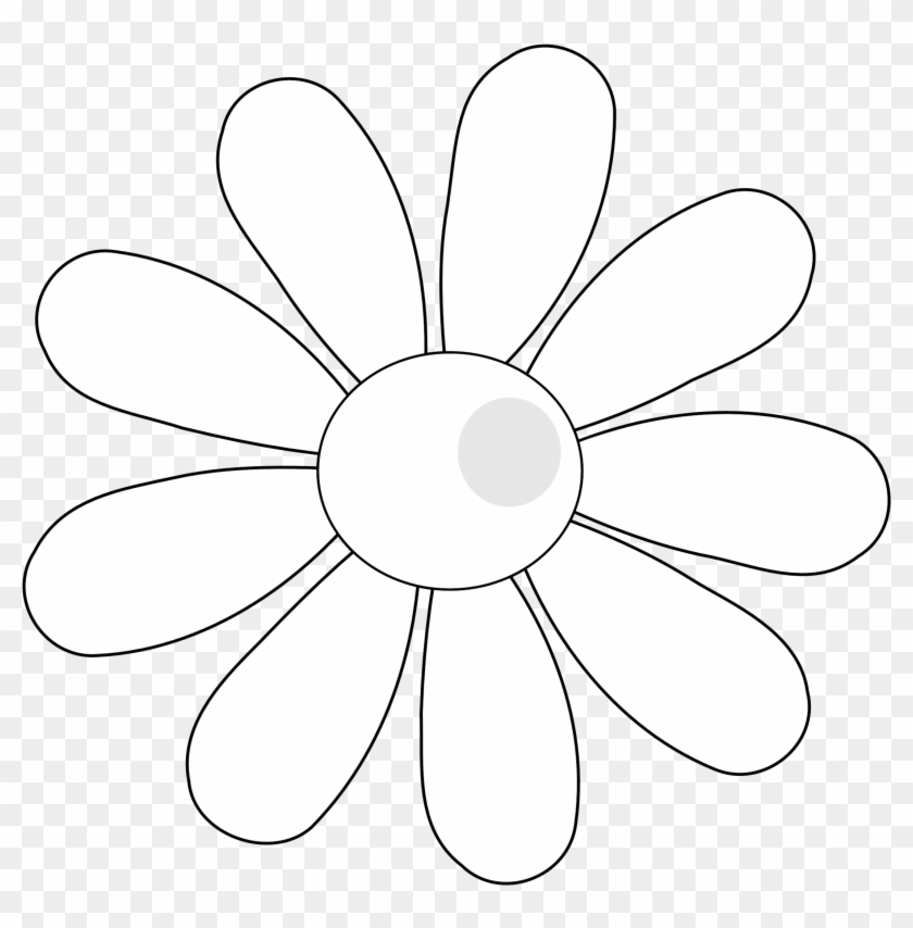 Flowers For Simple Flower Outline Clip Art - Clip Art - Png Download