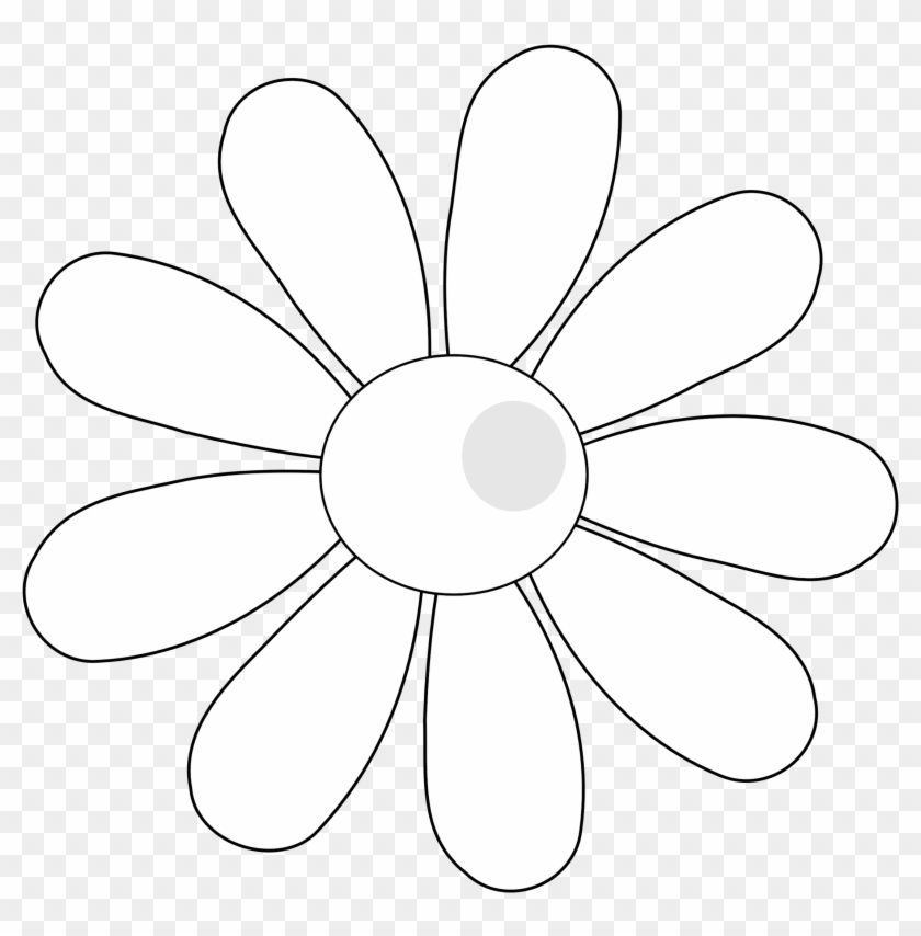 Flowers For Simple Flower Outline Clip Art - Clip Art - Png Download #3910