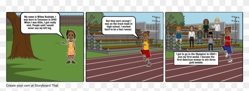 Wilma Rudolph - 4 × 100 Metres Relay Clipart #3958