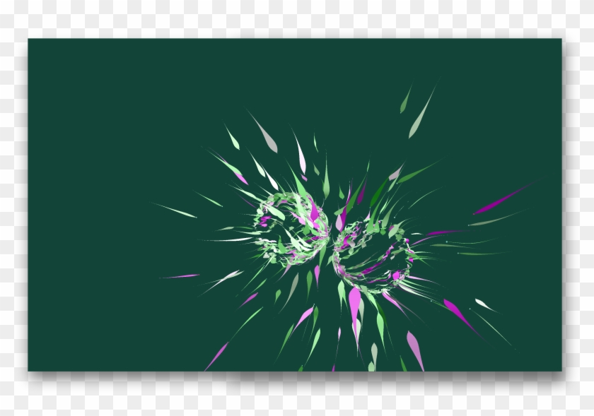So My Itunes Visualizer Looks Like Sperm Attacking - Spear Thistle Clipart #4095