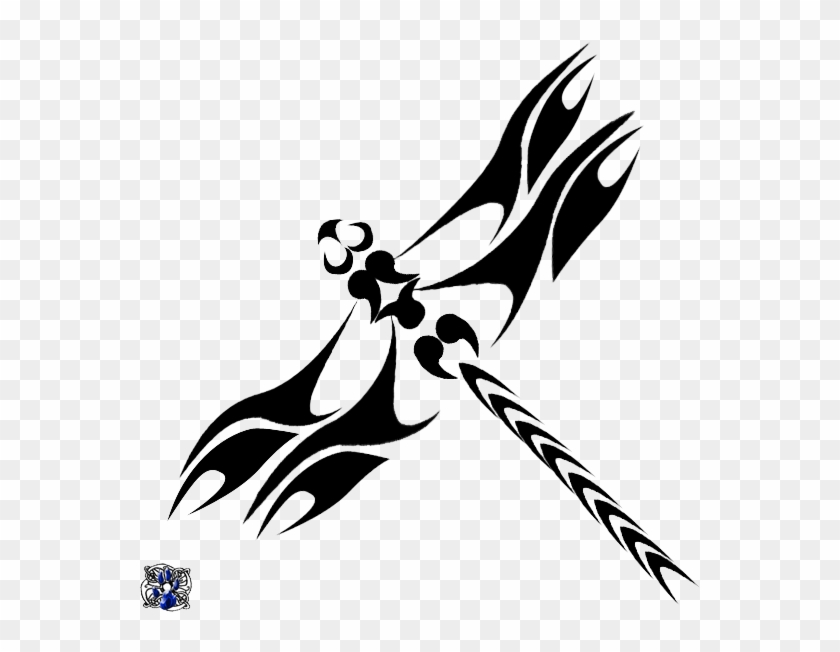 Dragonfly Tattoos Png Clipart - Tribal Dragonfly Tattoo Transparent Png