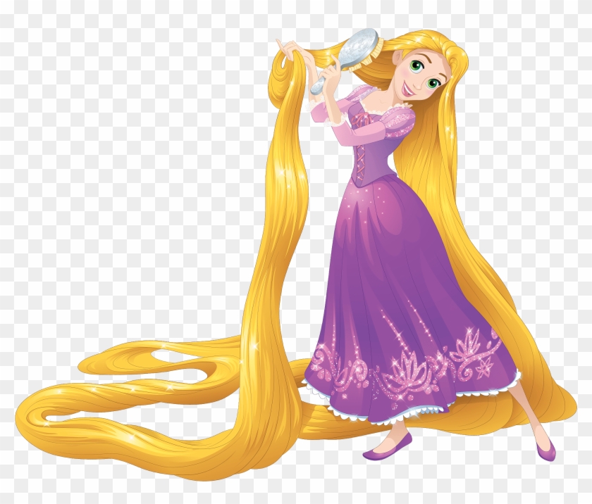Nuevo Artwork/png En Hd De Rapunzel - Rapunzel Combing Her Hair Clipart #4163
