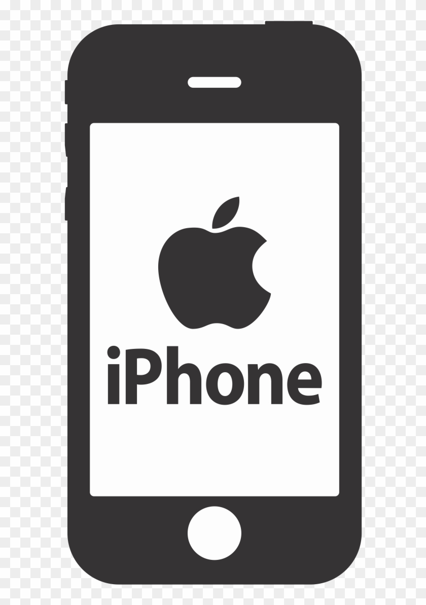 Free Logo Vector Download Logo Iphone Vector Just Share - Apple Phone Clip Art - Png Download