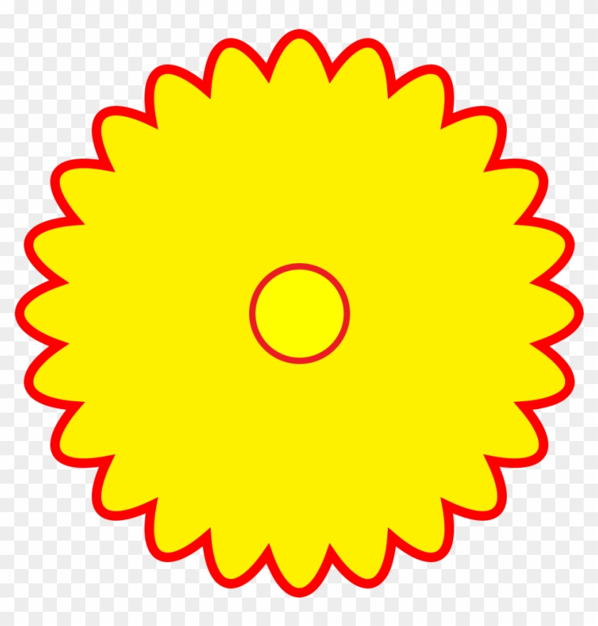 Free Logo Yellow Flower Shaped Red Outline Png Format - Salsa's Fresh Mex Logo Clipart