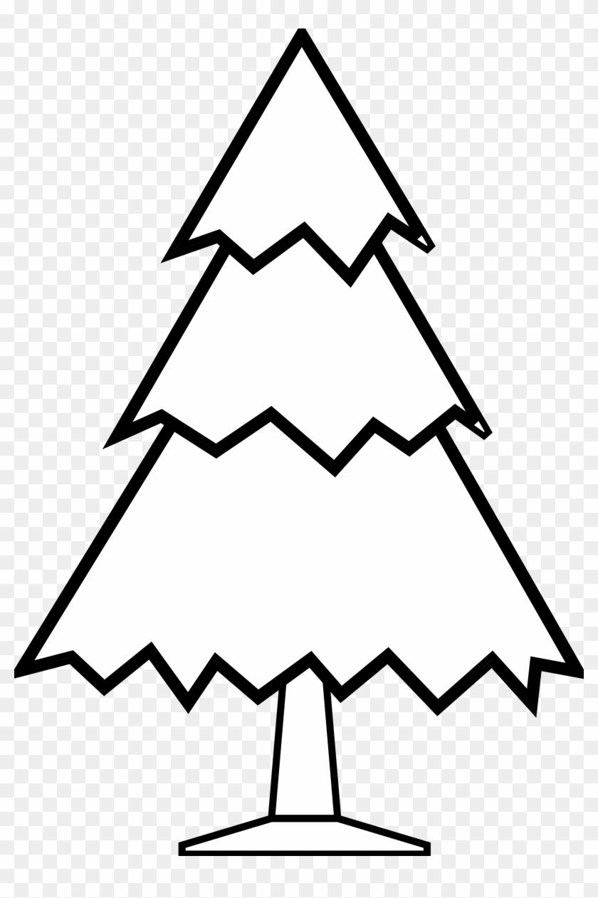 Best Images Of Tree Clipart Black And White - Easy Simple Tree Drawing - Png Download #446