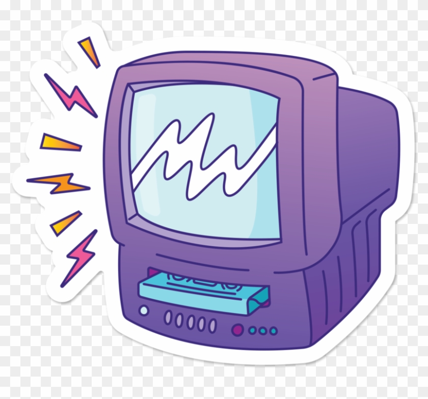 Vhs Sticker - Television Set Clipart