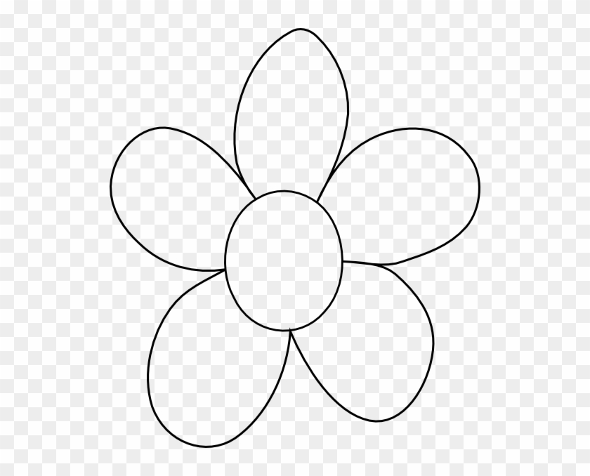 Flower Outline Printable - Flower Clip Art Outline - Png Download