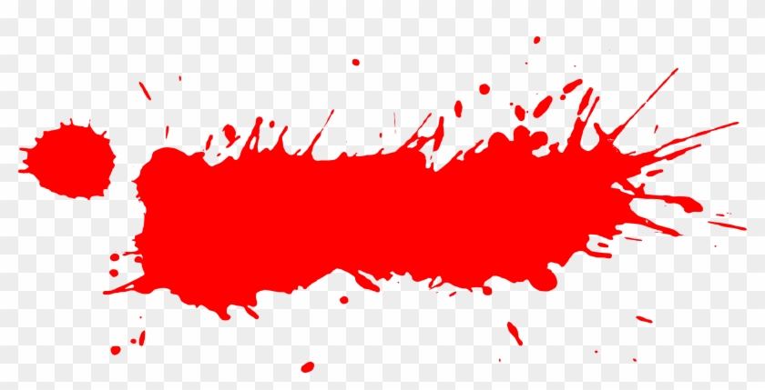 Free Download - Red Paint Splash Png Clipart #4681