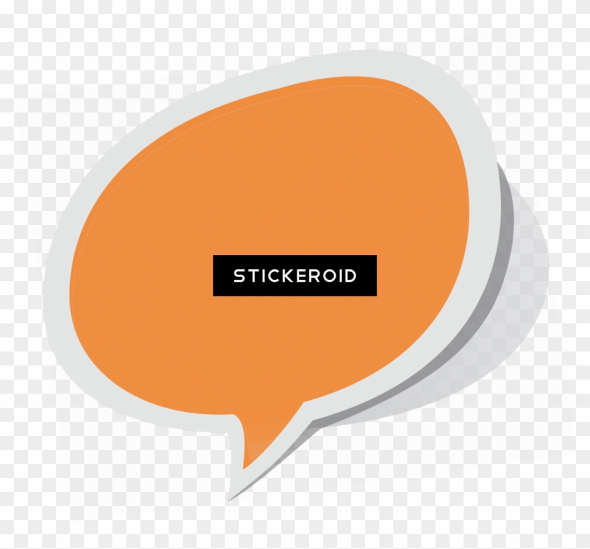 Speech Bubble Orange - Circle Clipart #4777