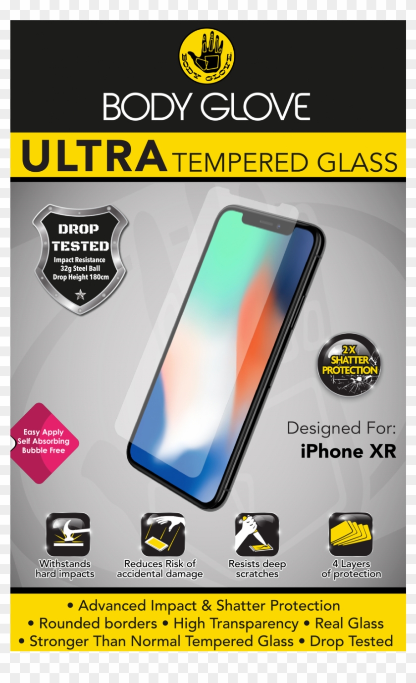 Body Glove Apple Iphone Xr Ultra Tempered Glass Screenguard Clipart