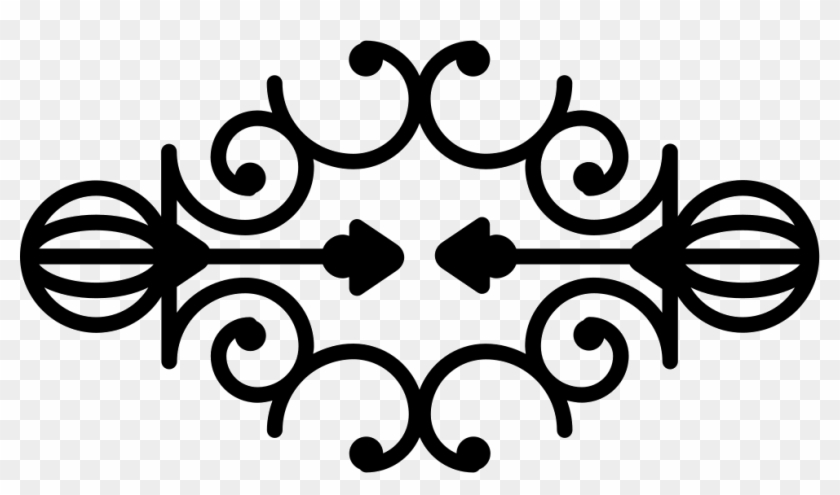 Flower Bud Outline With Vines In Mirror Effect Comments - Symmetrical Drawing Designs Clipart