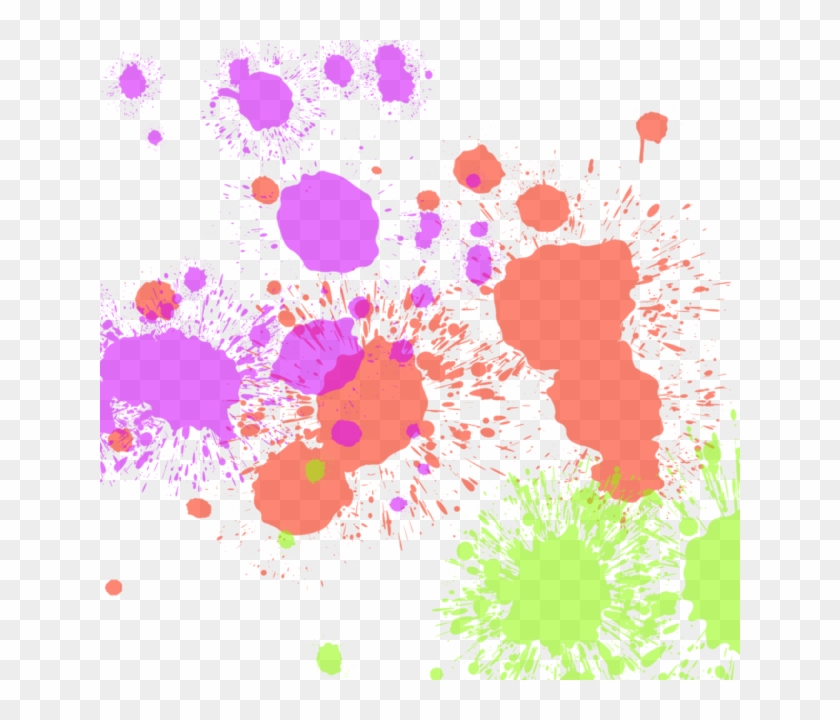 Pastel Splash Paint Splatter - สี พาส เท ล Png Clipart #4967