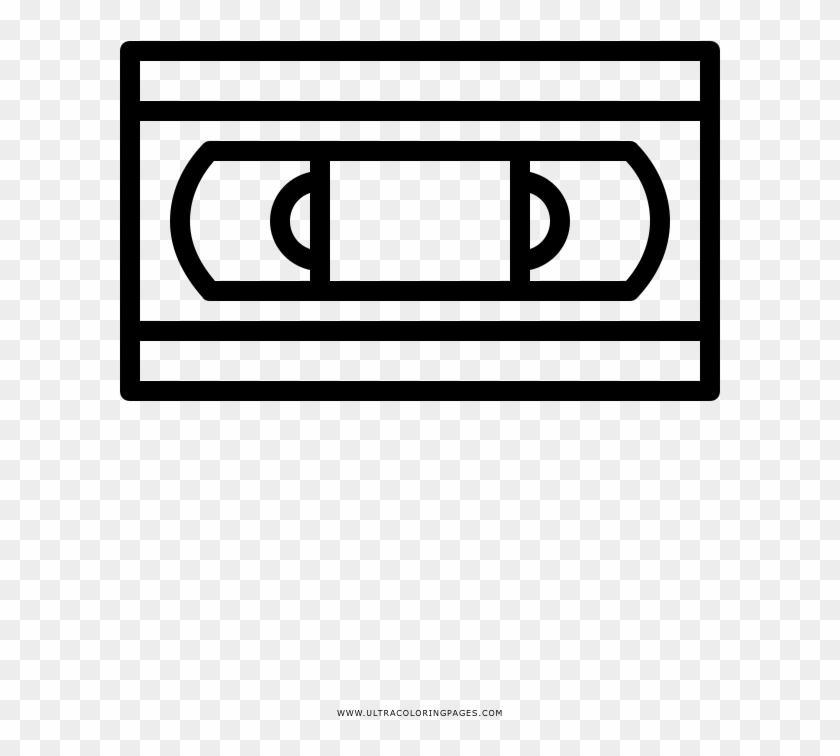 Vhs Tape Coloring Page - Icon Clipart #4987