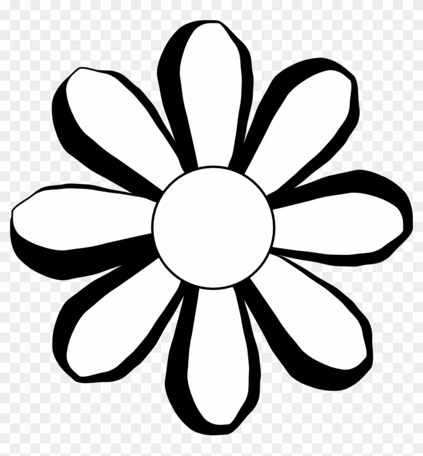 Black And White Flower Images - Flower Black & White Clipart #5027