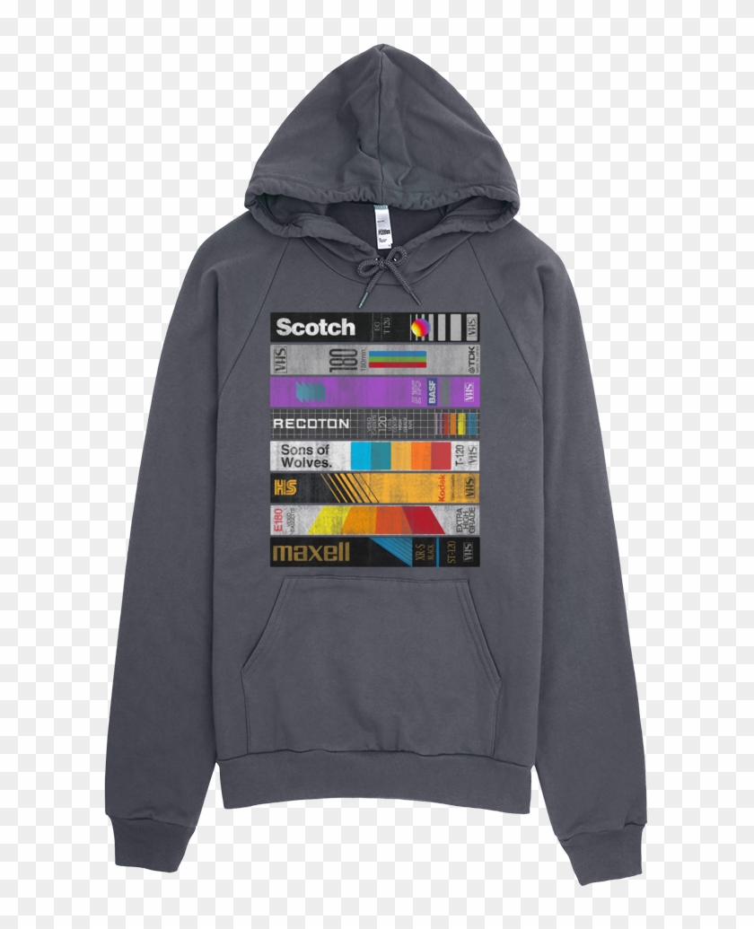 Vhs Hooded Pullover Sweatshirt Vhs Vintage Polaroid - Ww2 Tank Destroyer Jacket Clipart #5066