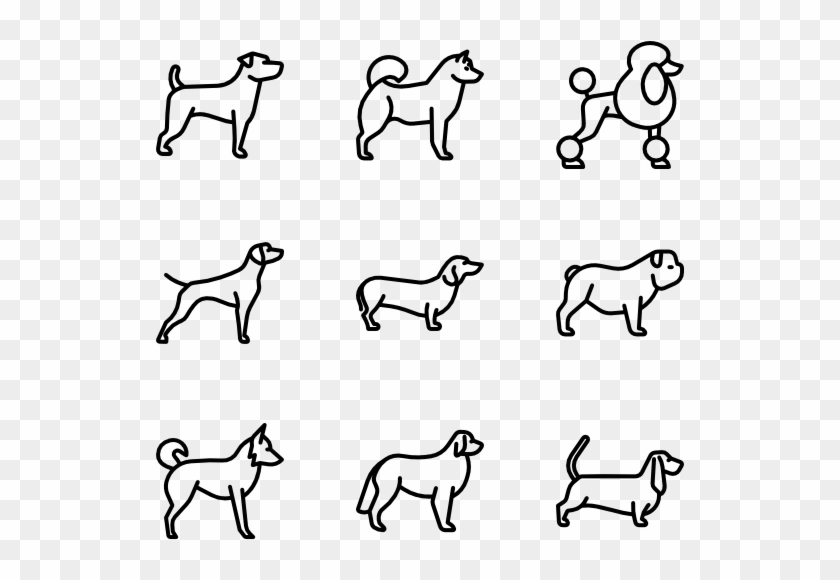 Download Dog Breeds Fullbody Dog Breed Icons Clipart 5118 Pikpng