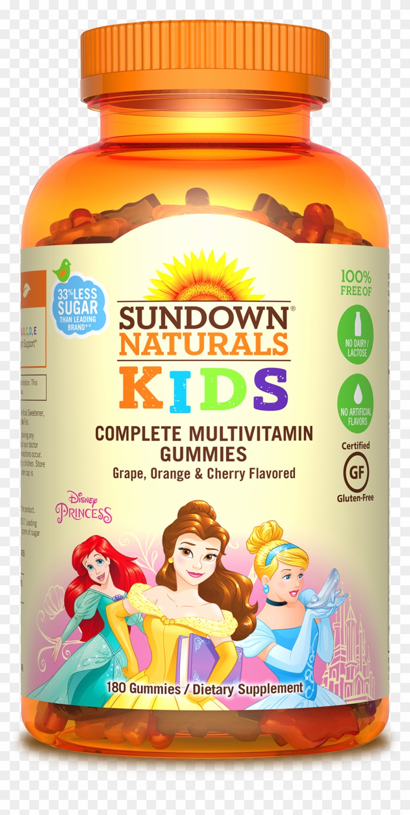Disney Princess Complete Multivitamin Gummies - Sundown Naturals Kids Clipart