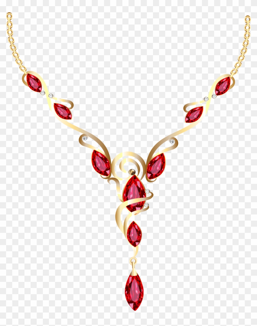 Pendant Png Image - Gold Diamond Necklace Png Clipart