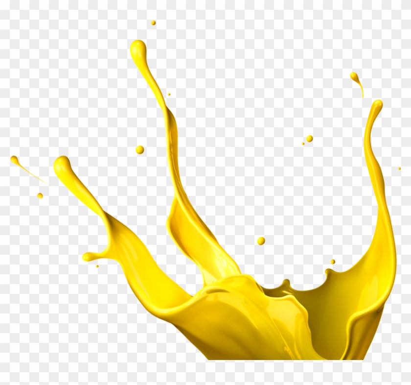 Download Gold Paint Png - Yellow Color Splash Png Clipart