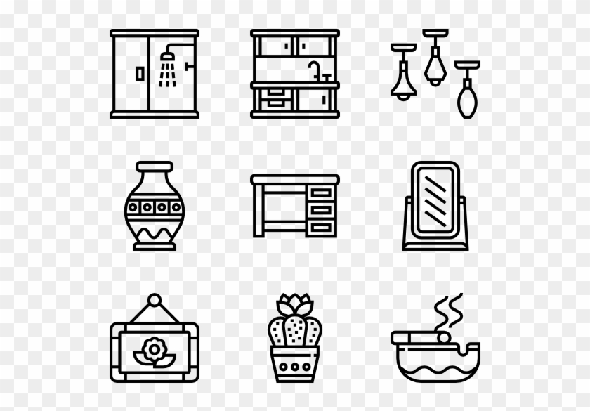 Home Decoration - Learn Icon Vector Clipart