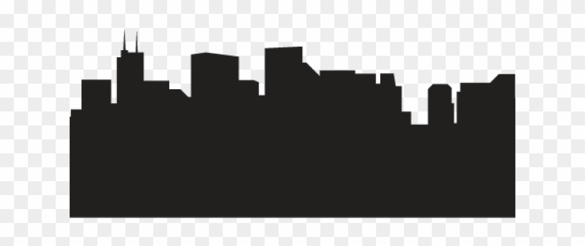 New York City Skyline Outline - Footer Background Image Transparent Clipart