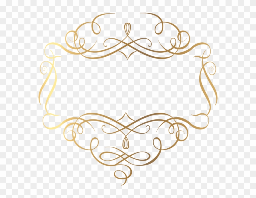 Gold Decorative Lines Png - Decoration Png Clipart #5570