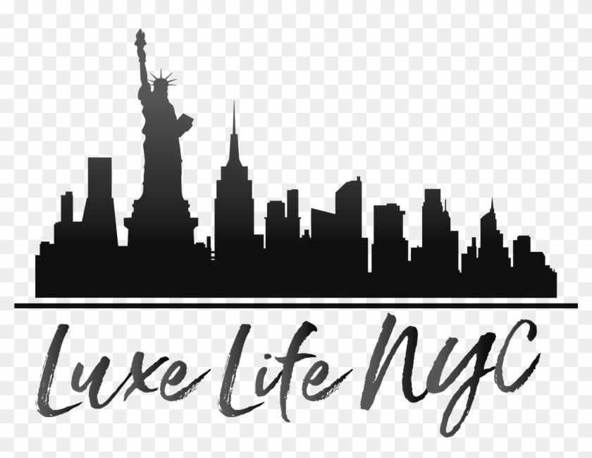 Luxe Life Nyc - Black New York City Skyline Clipart