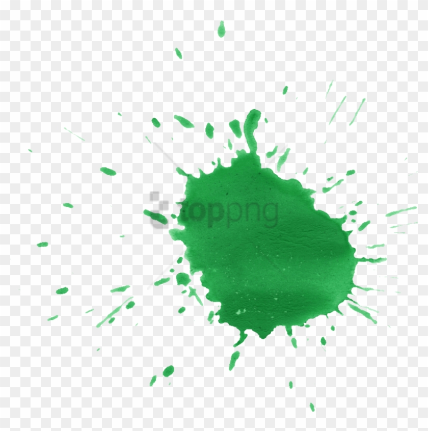 Green Ink Splatter Png , Png Download - Green Splash Png Clipart