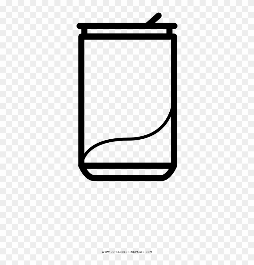 Soda Can Coloring Page - Line Art Clipart
