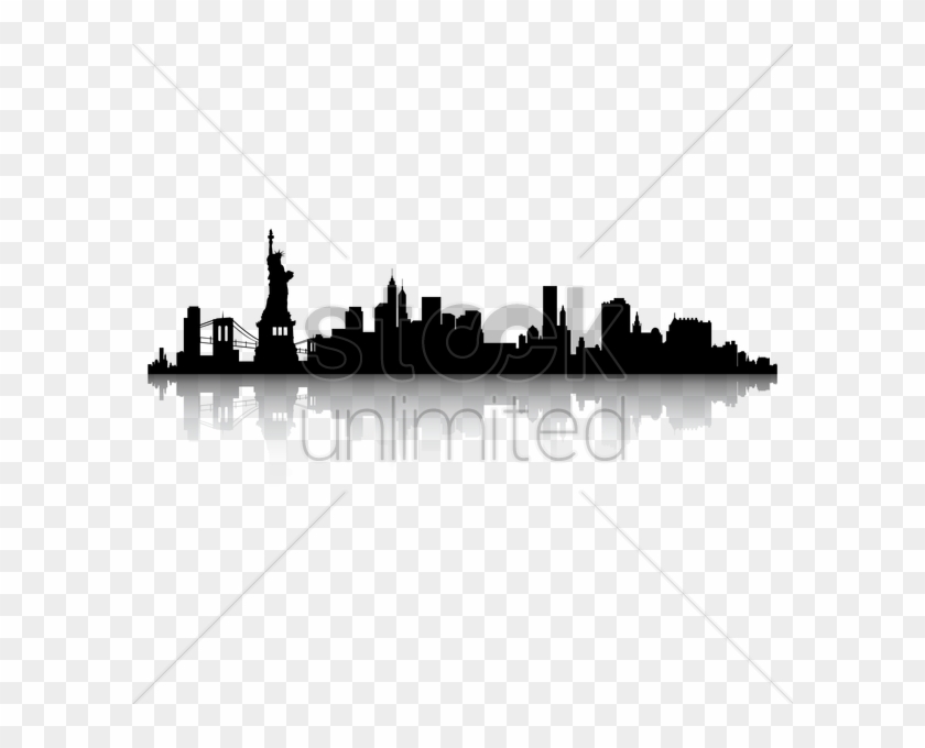 New York Skyline Silhouette Vector Image - Free New York Skyline Silhouette Clipart #5765