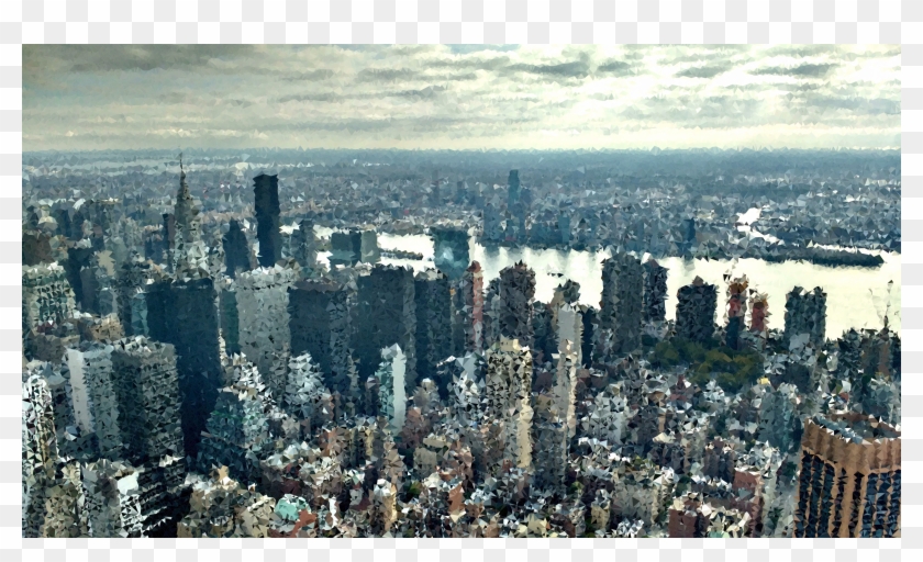This Free Icons Png Design Of High Poly New York City Clipart