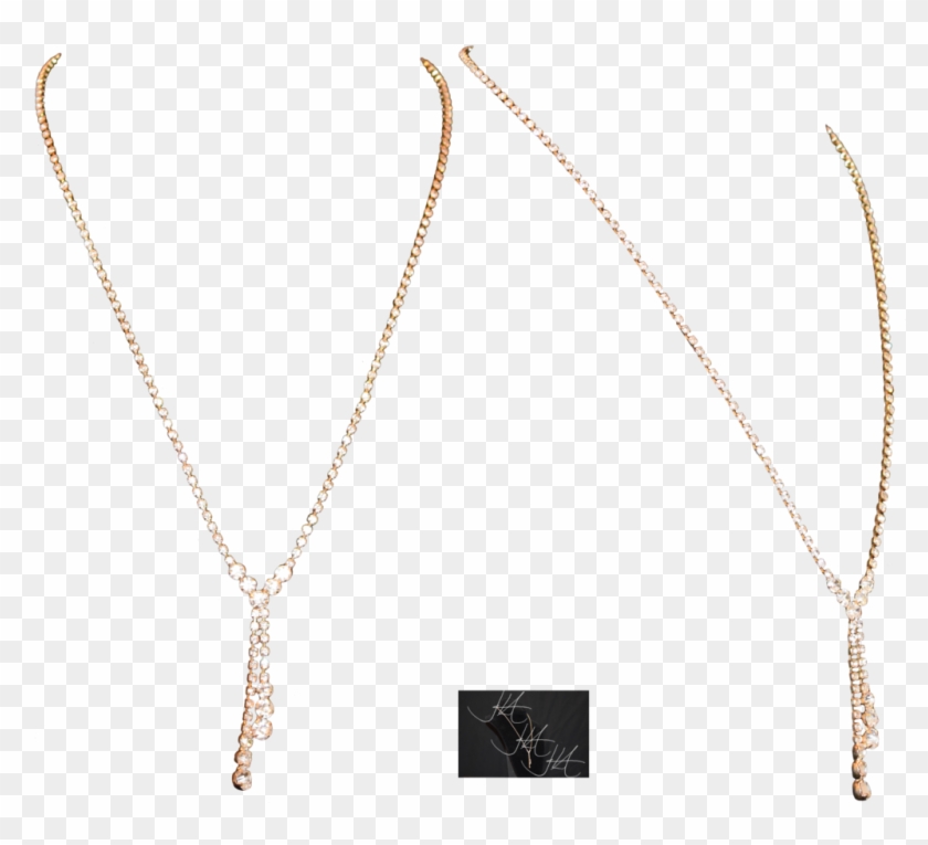 Free Icons Png - Long Gold Necklace Png Clipart #5852