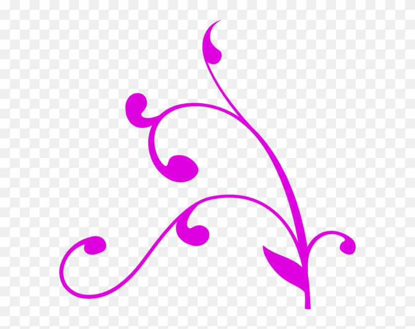Decorative Corner Purple Clip Art - Transparent Background Vines Clipart - Png Download #6053